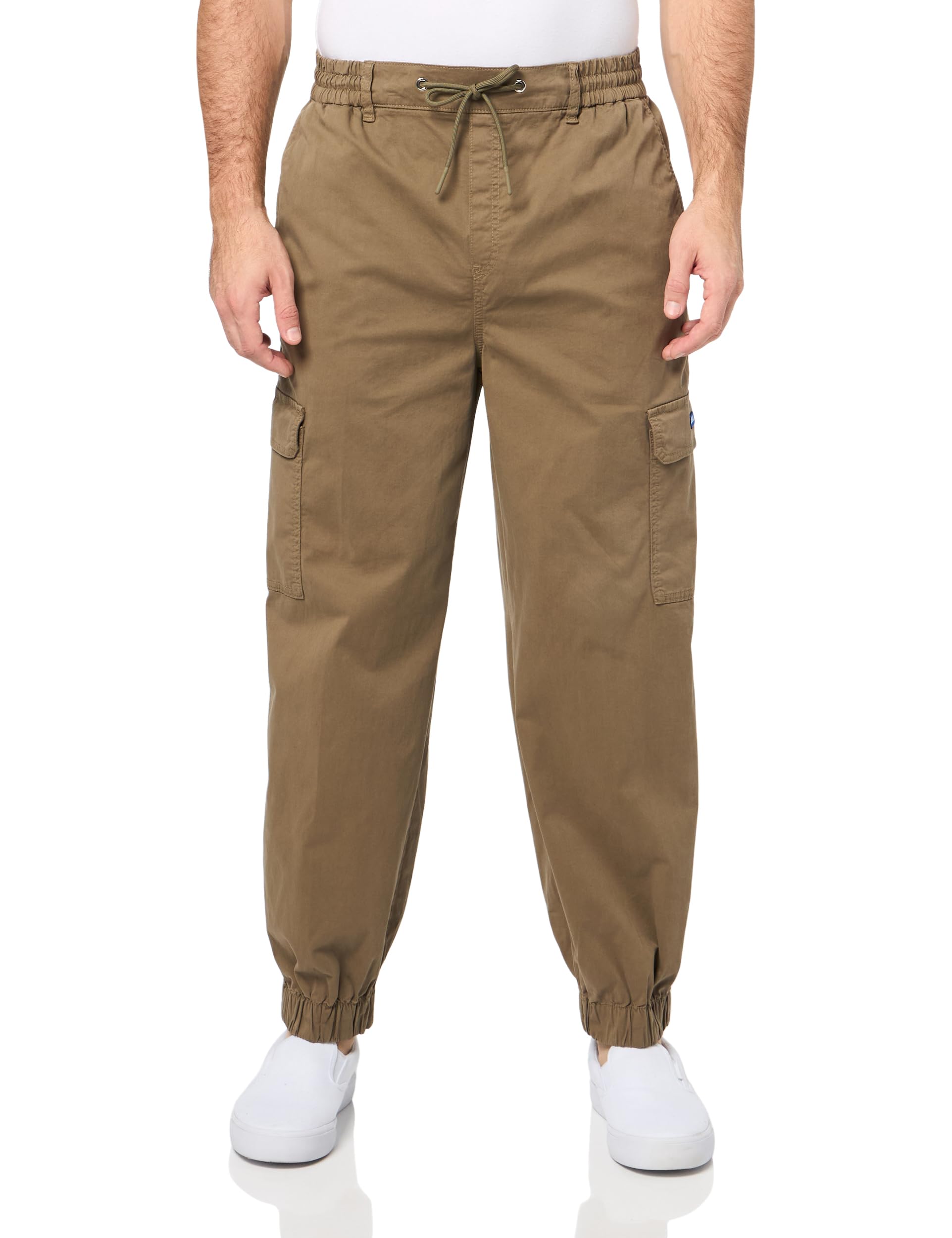 HUGO Women's Cotton Mix Cargo Pocket Drawstring Joggers