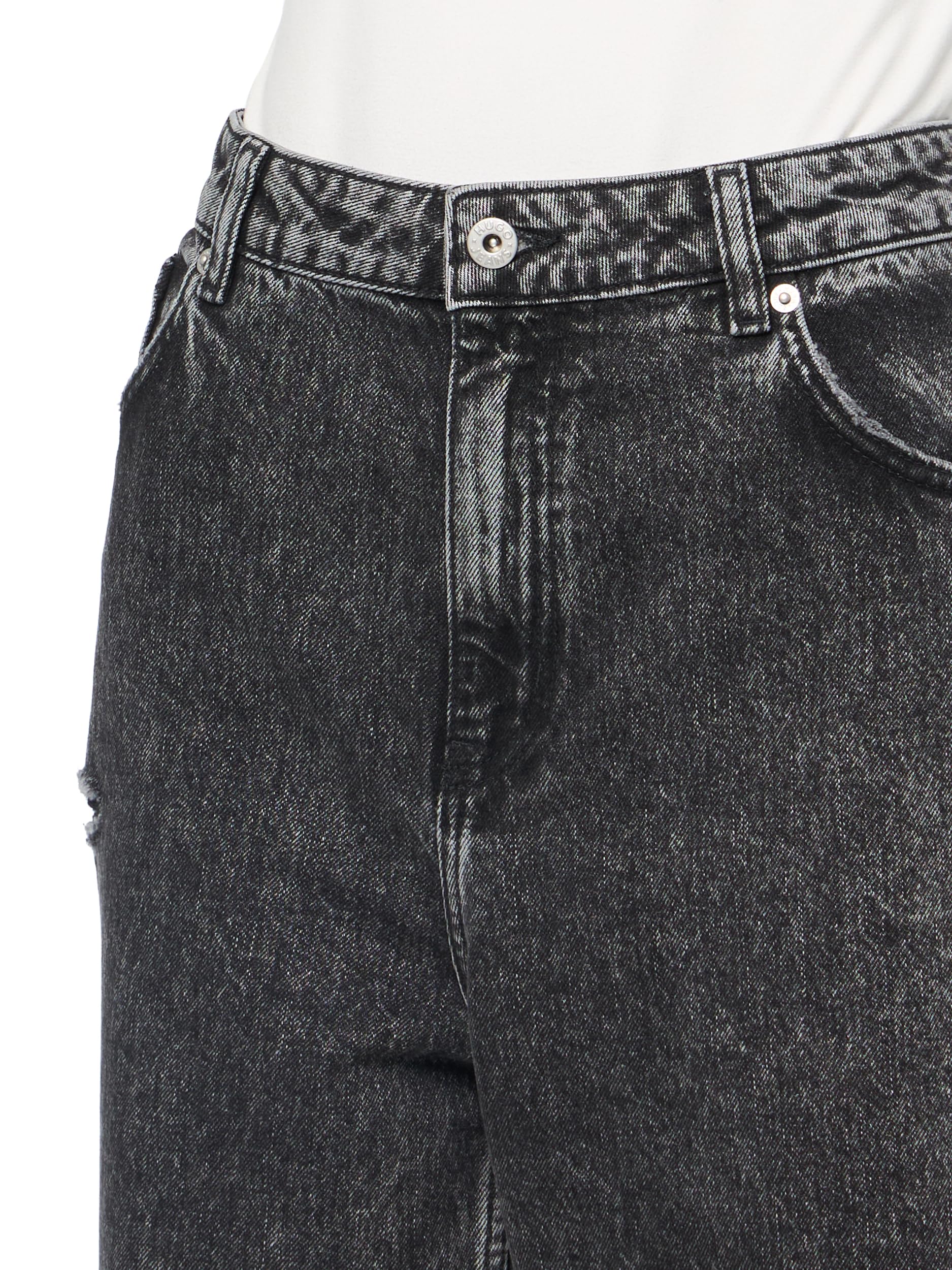 Hugo Women's Leni Loose Fit Wide Leg Jeans - Image 3