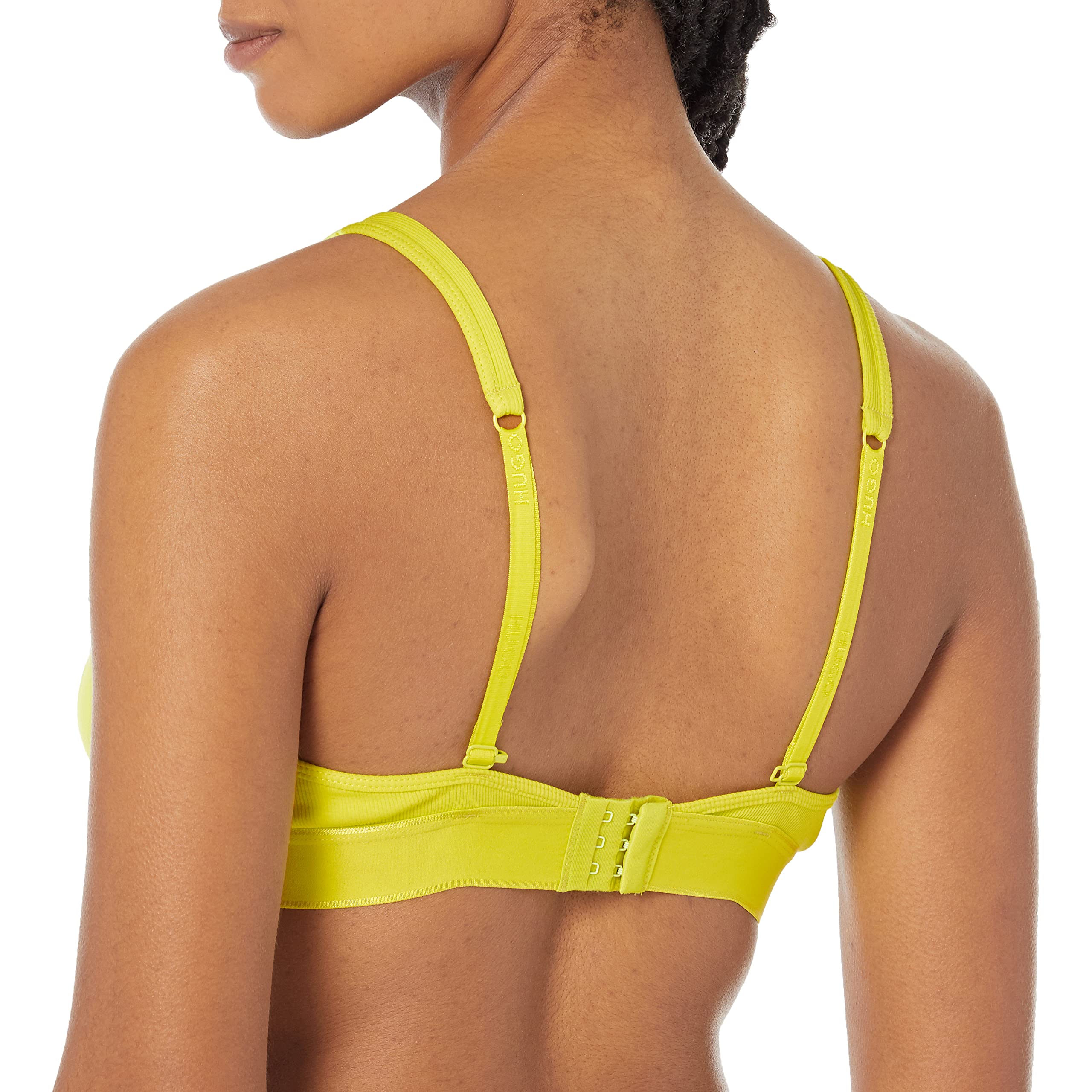 HUGO Women's Ribbed Jersey Triangle Bra - Image 2