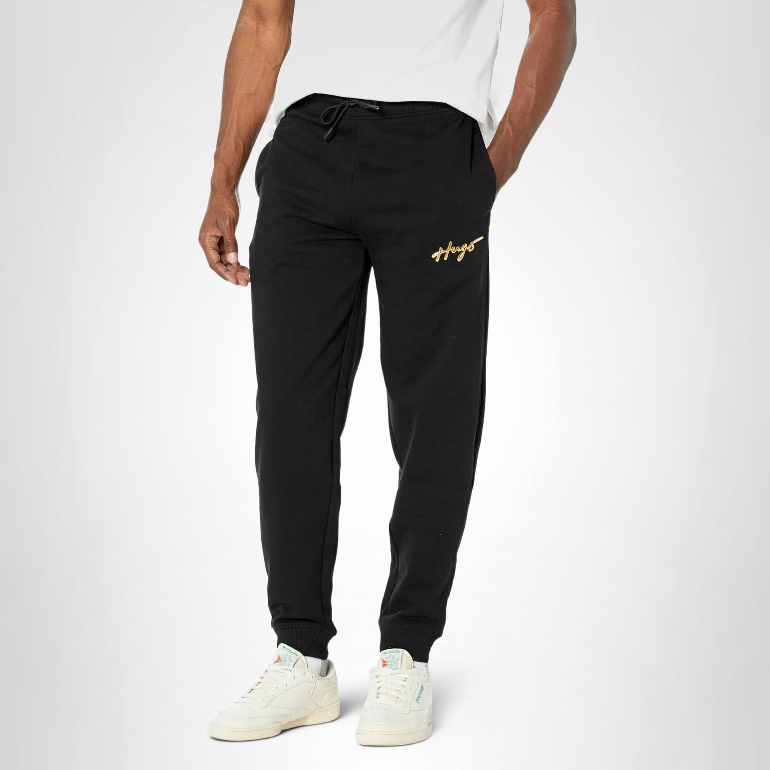 HUGO Women's Script Logo Cotton Blend Joggers - Image 3