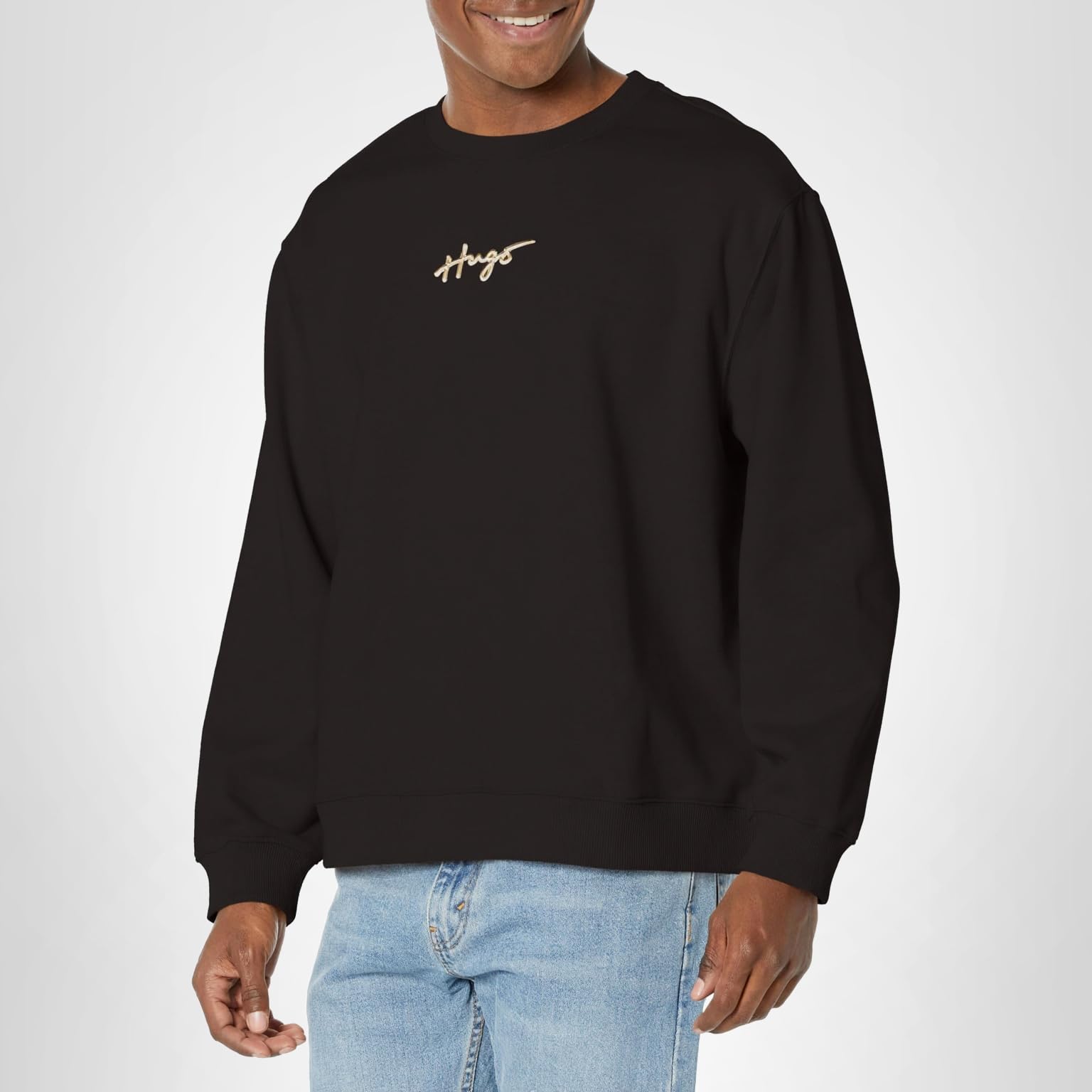 HUGO Women's Script Logo Pullover Crewneck Shirt - Image 3